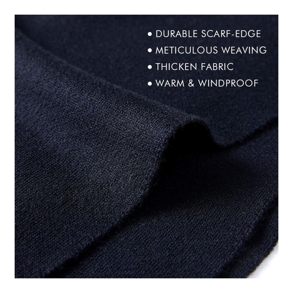 Herren Winter Schal aus 30% Merinowolle & Kaschmir – Weich Warm & in 4 Farben erhältlich