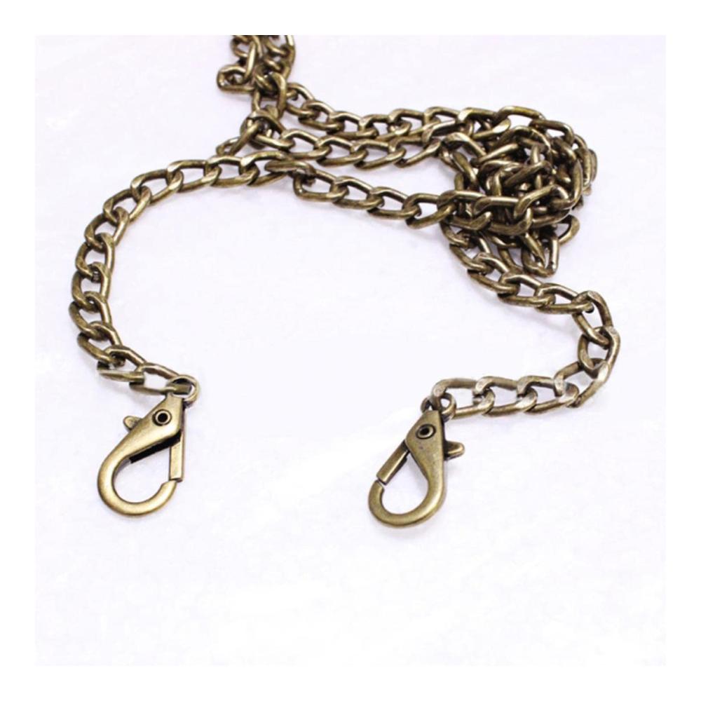 8mm Metall Geldbörse Kette – Strapazierfähige Schulter Umhängetasche Riemen für kleine Handtasche mit Stahl Taschenketten in Gold Silber Gun Schwarz Bronze
