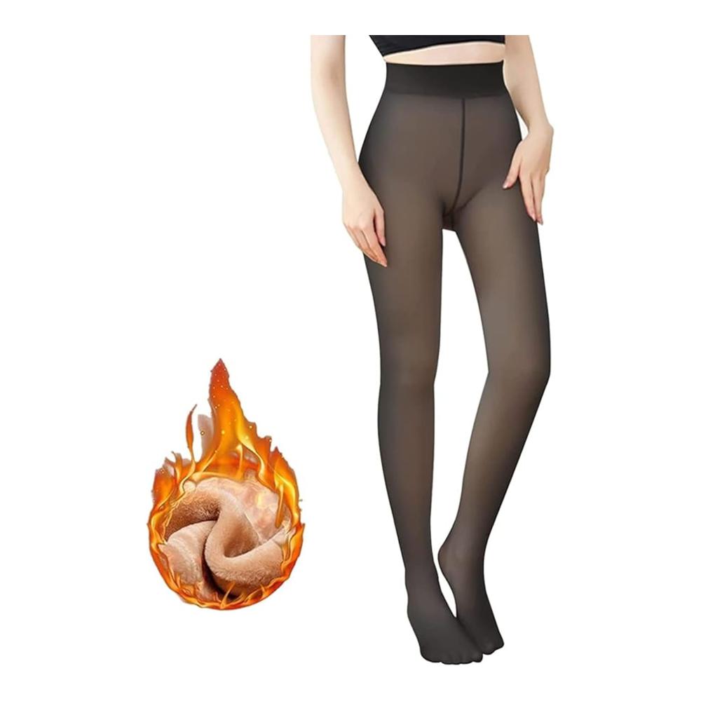 Damen Thermostrumpfhose mit Fleecefutter – Winterwarme Gefütterte Strumpfhose & Leggings