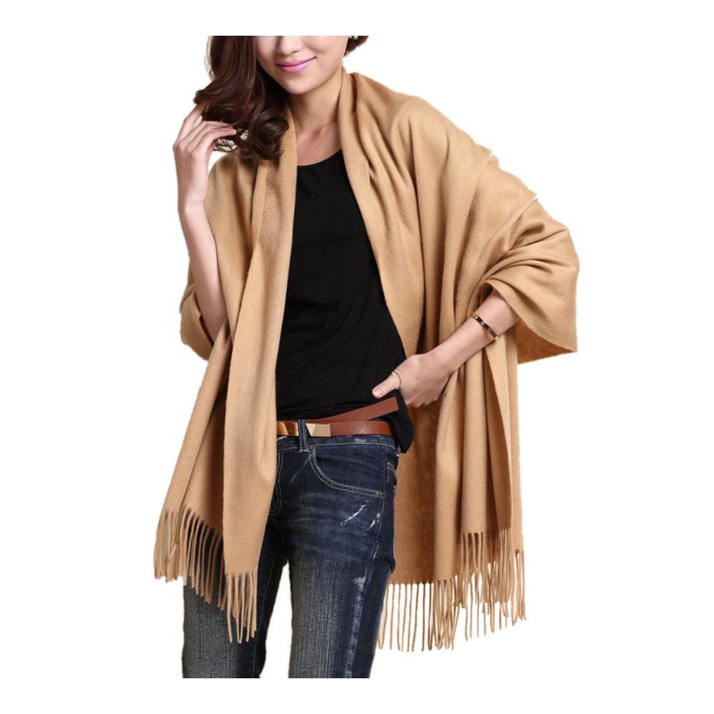 Novawo XXL Schal 1981 x 686 cm - Hochwertige Kaschmir und Wollmischung in 8 Farben für Damen und Herren