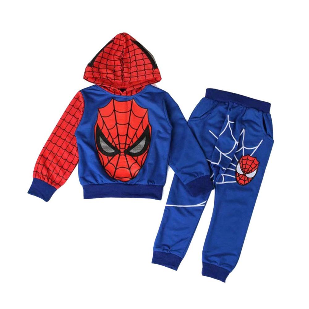 Jungen Trainingsanzug ALANTOP - Superhelden Hoodie & Cosplay Sportanzug für Kinder
