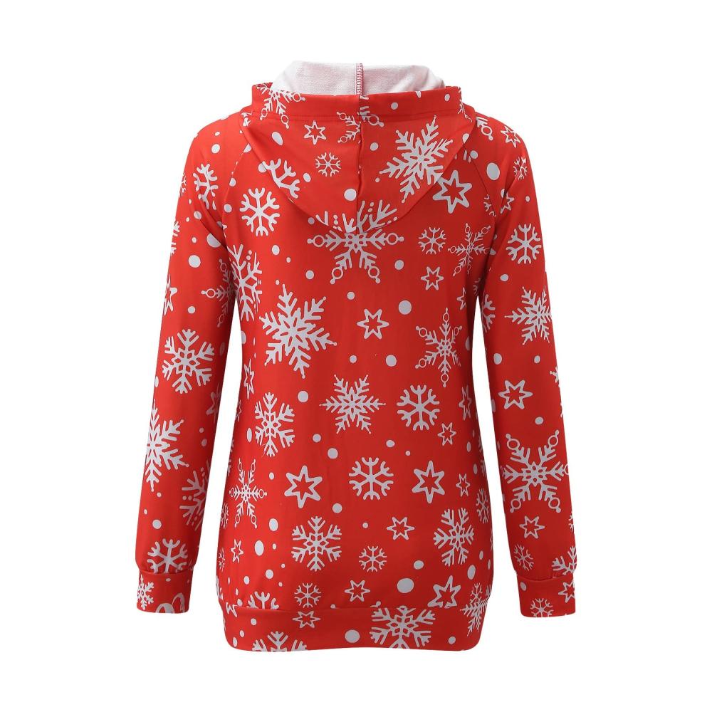 Mutterschafts-Hoodie Stillkleidung für Winter Damen Kapuzenpullover mit Taschen – Weihnachten Umstandsbluse Langarm Stillen Sweatshirt Tops