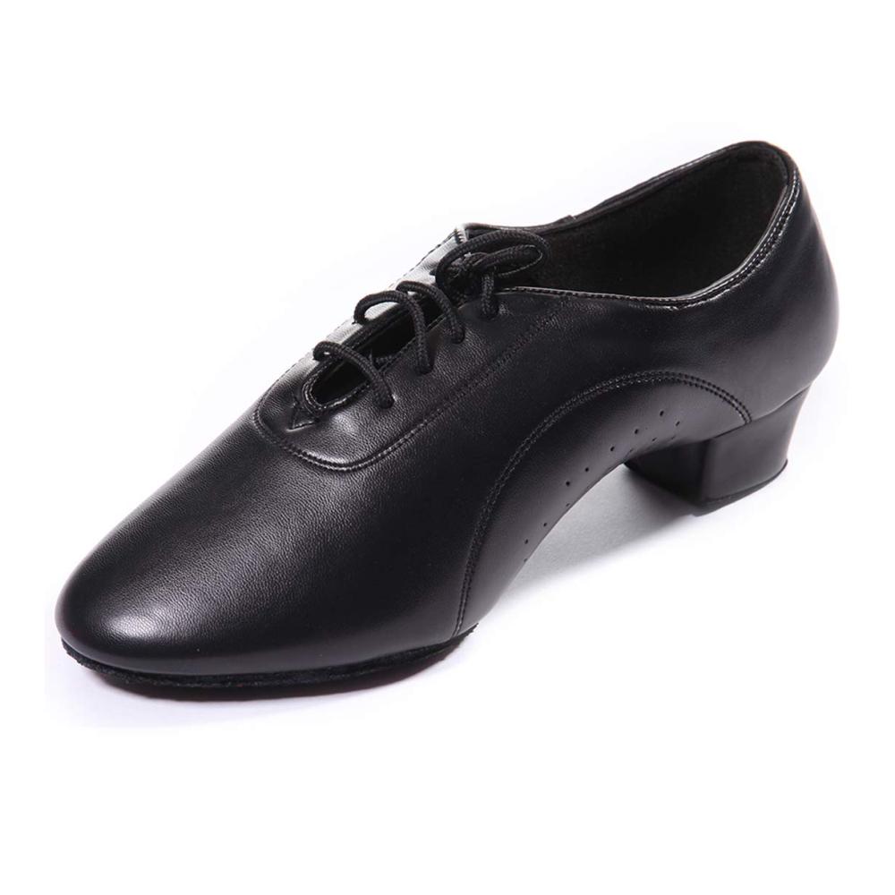 Herren/Jungen Tanzschuhe - Schwarz Standard Latein Tanzschuhe aus Glattleder für den Ballsaal bestellen Sie bitte eine Nummer größer für optimalen Komfort