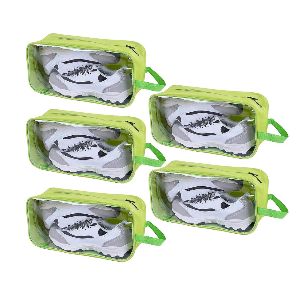 Schuhtaschen-Set 5 Wasserdichte Organizer-Beutel mit Reißverschluss & Griff – Tragbare Schuhaufbewahrung aus strapazierfähigem Oxford-Tuch für Herren und Damen ideal für Reisen