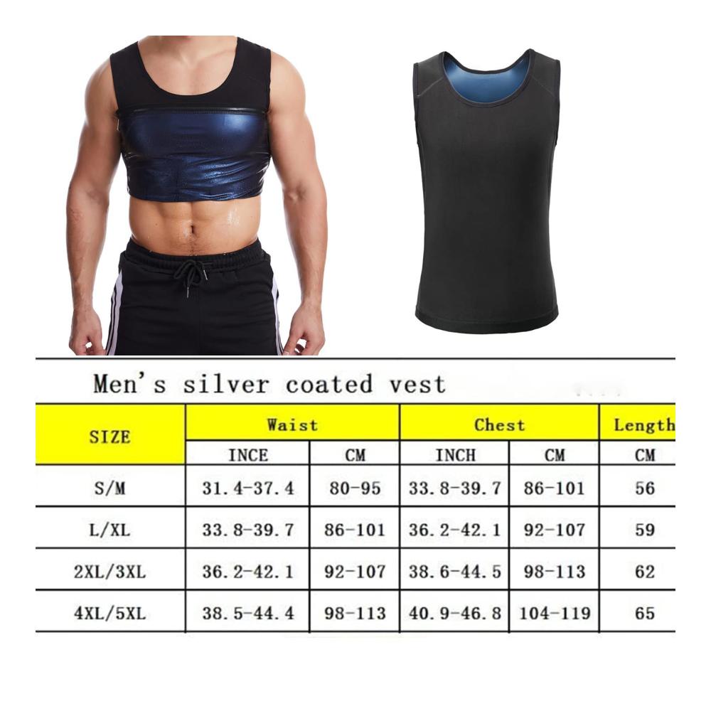 Mansottile Ion Compression Tank Top for Men - Gynecomastia Shaping Vest L/XL Size