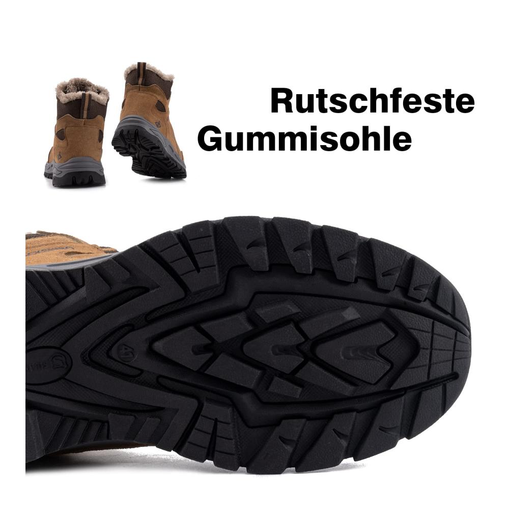 Wasserdichte Herren- und Damen-Winterschuhe Warm Gefüttert Rutschfest für Outdoor-Wanderungen Trekking & Schneeabenteuer