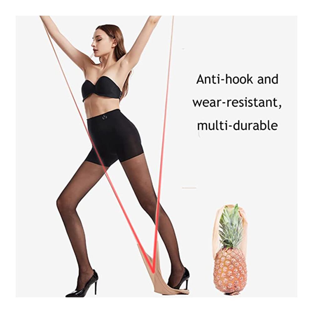 Magical Silk Pantyhose - Super Flexible Anti-Scratch Control Top Tights (A