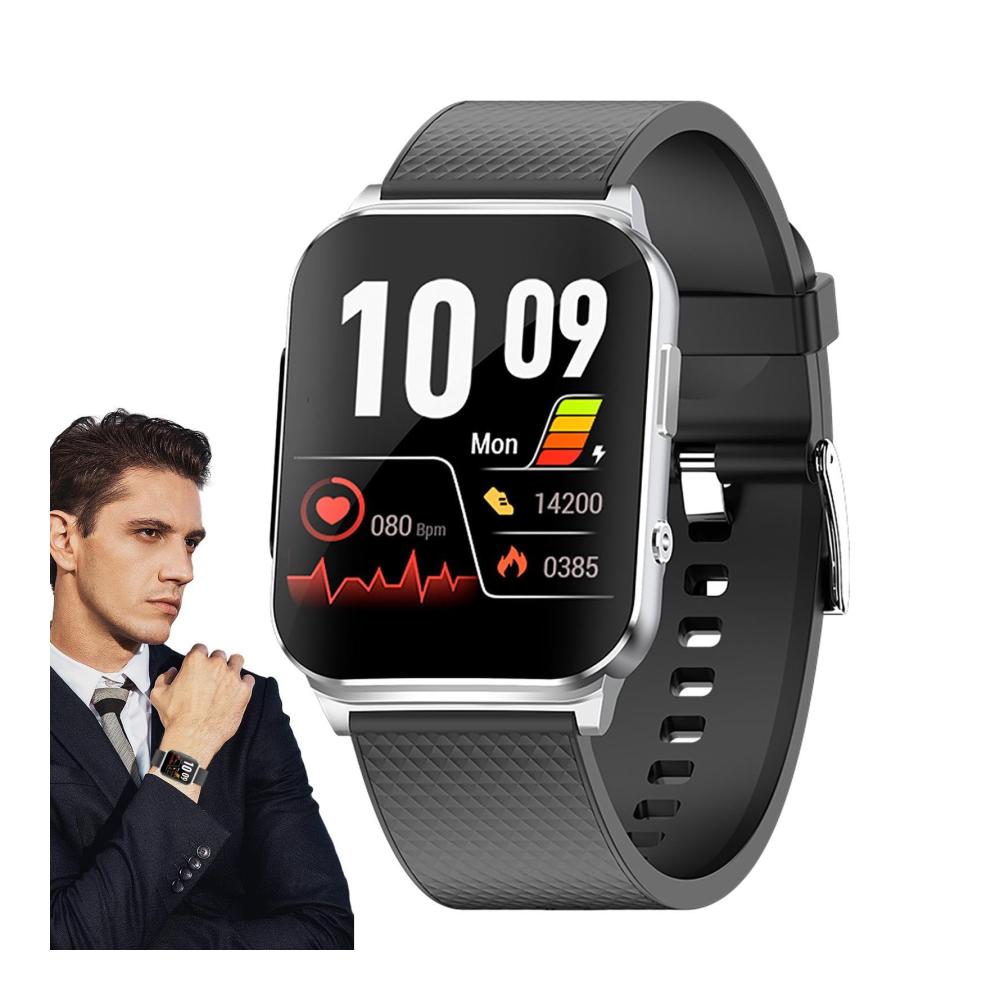 Smartwatch mit Blutzuckermessung für Damen und Herren - FitnessTracker mit Körpertemperatur Glucose Herzfrequenz und Blutdruck - Messen ohne Stechen - Fashion Sportuhr