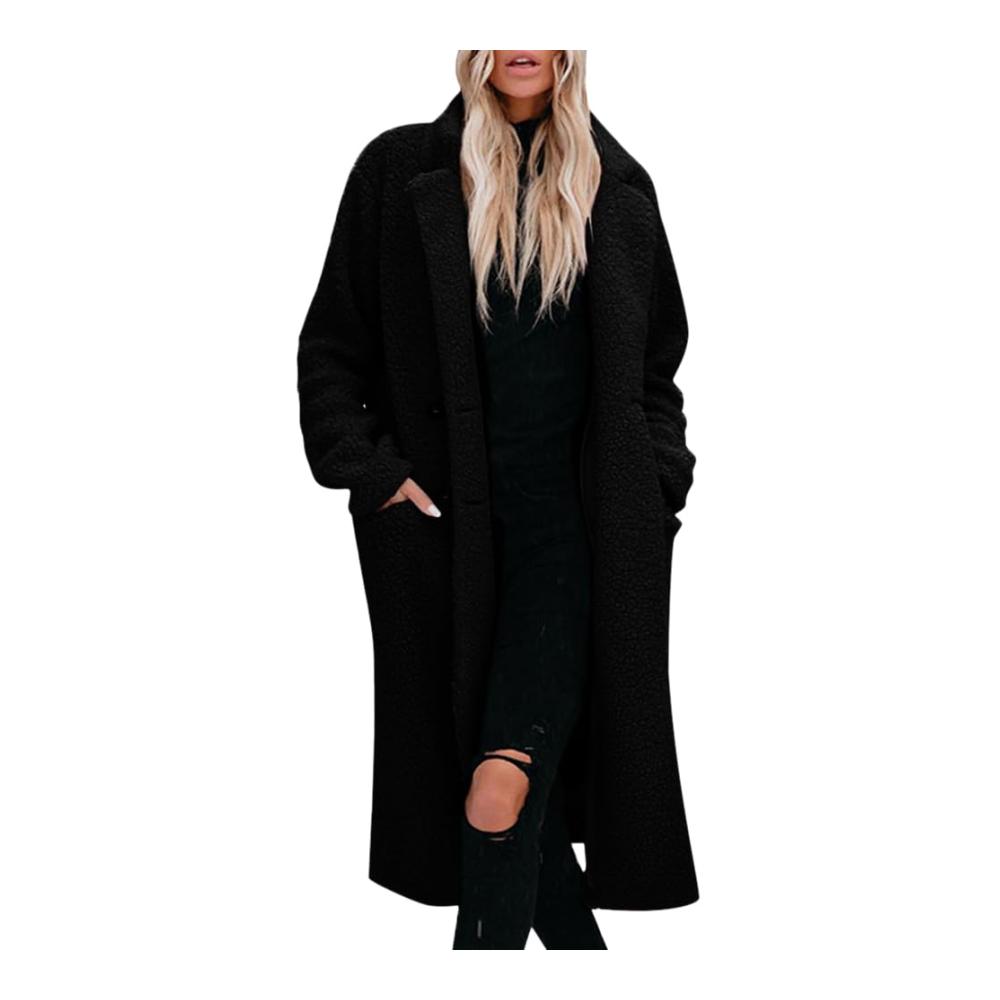 Teddy Fleece Damen Wintermantel Elegant Lang & Gemütlich - Perfekter Parka für die kalte Jahreszeit