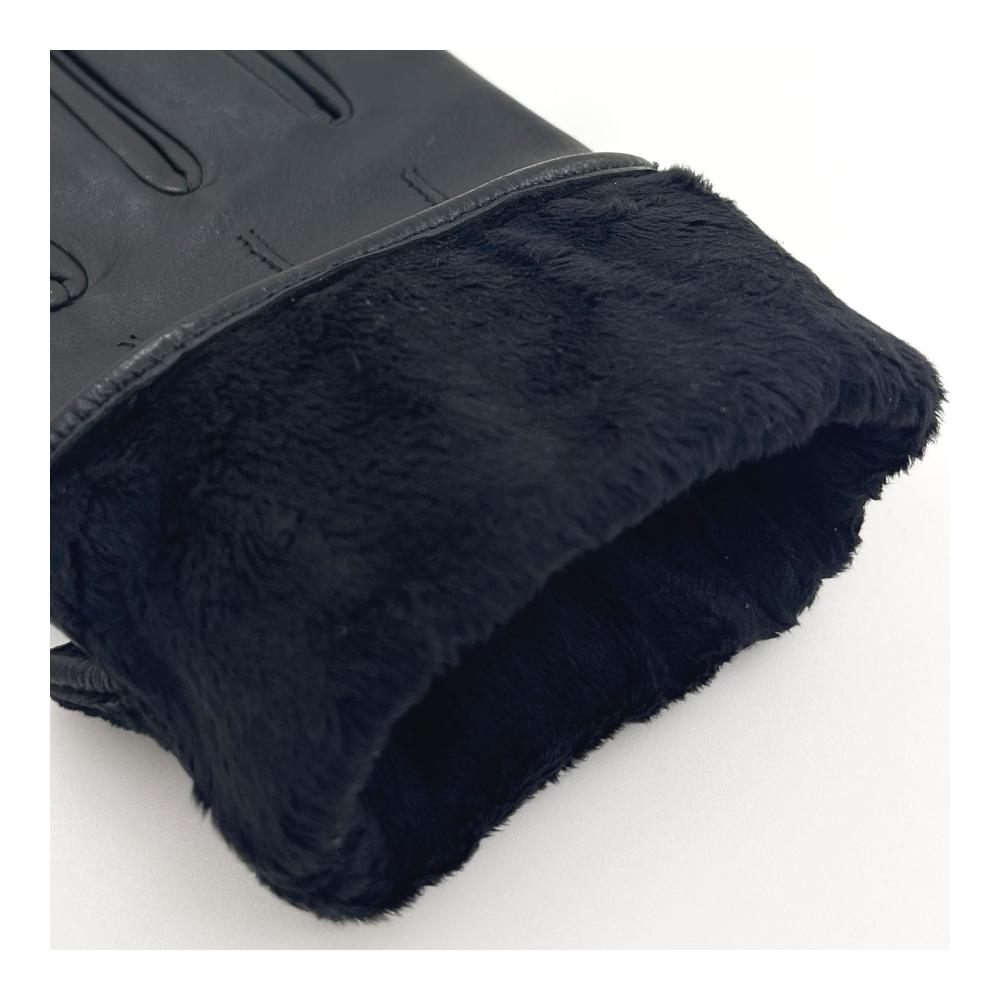 Warme Herrenhandschuhe aus echtem Schaffell-Leder mit Kaschmir oder Wollfutter für den Winter