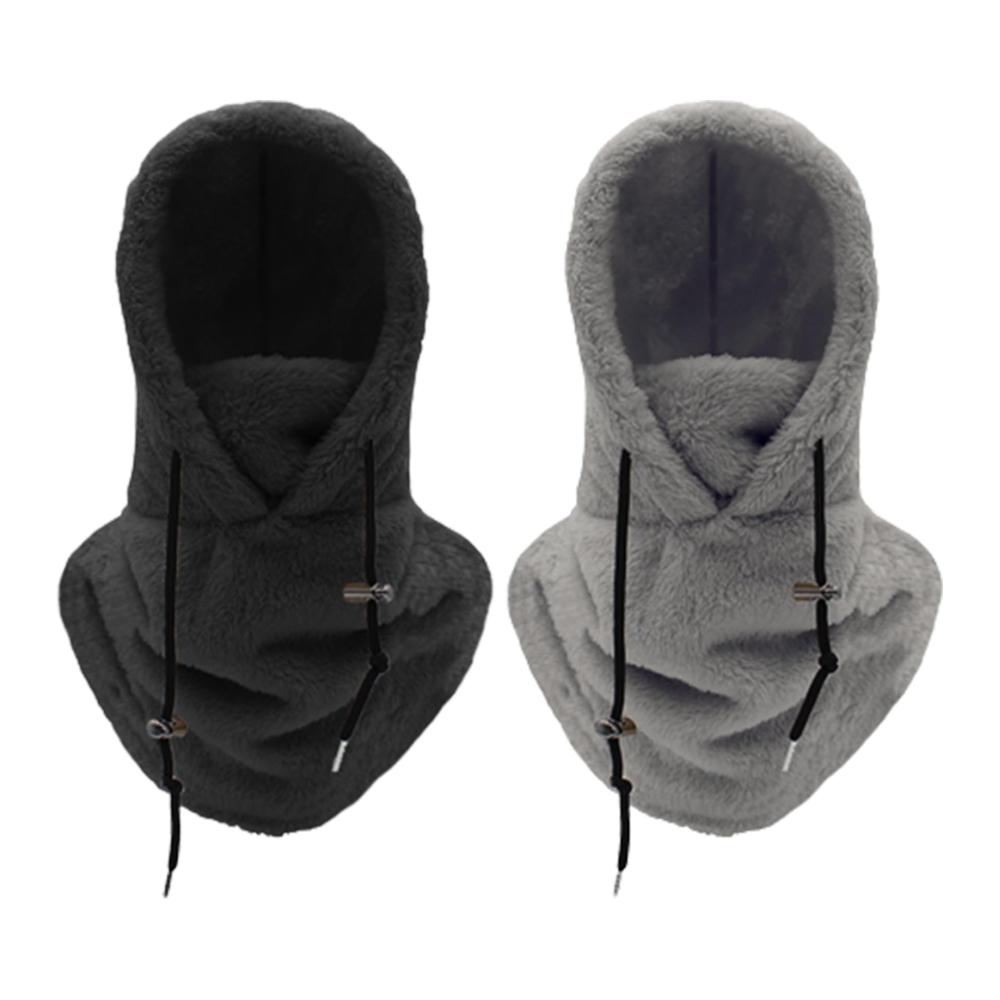Sturmhauben Ski Mask 2er Set - Thermische Balaclava für Winter verstellbare Kapuze und Schal ideal für Snowboarding Motorradfahren und mehr