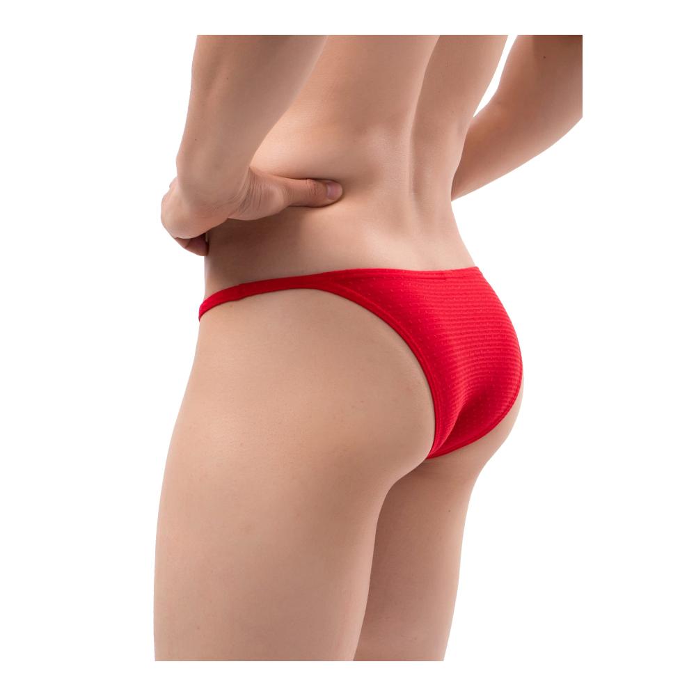 Brasilianischer Rücken Herren Slips - Sexy Durchsichtige Bikini-Unterwäsche mit Hoher Dehnung und Niedriger Taille