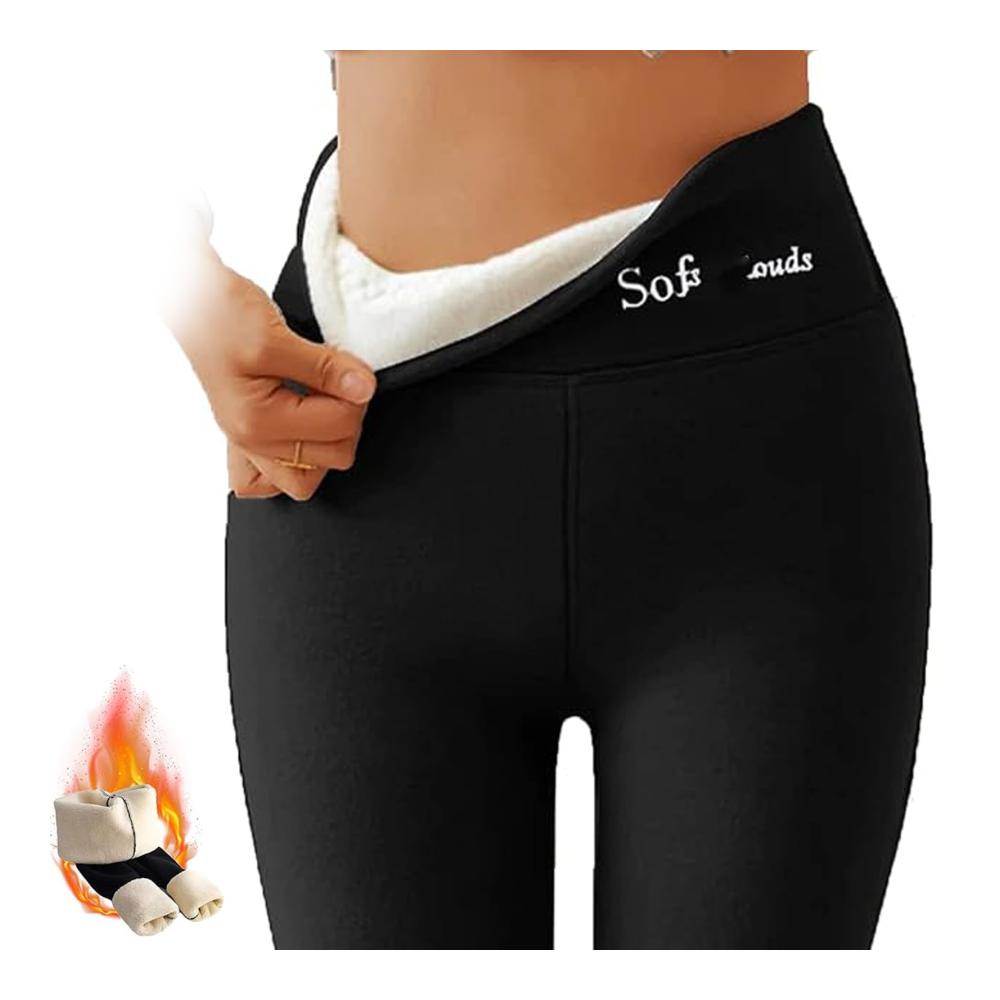 Winter Essentials Damen Armwärmer & Muffs mit weichem Cloud Fleece gefütterte Leggings für maximale Wärme und Stil
