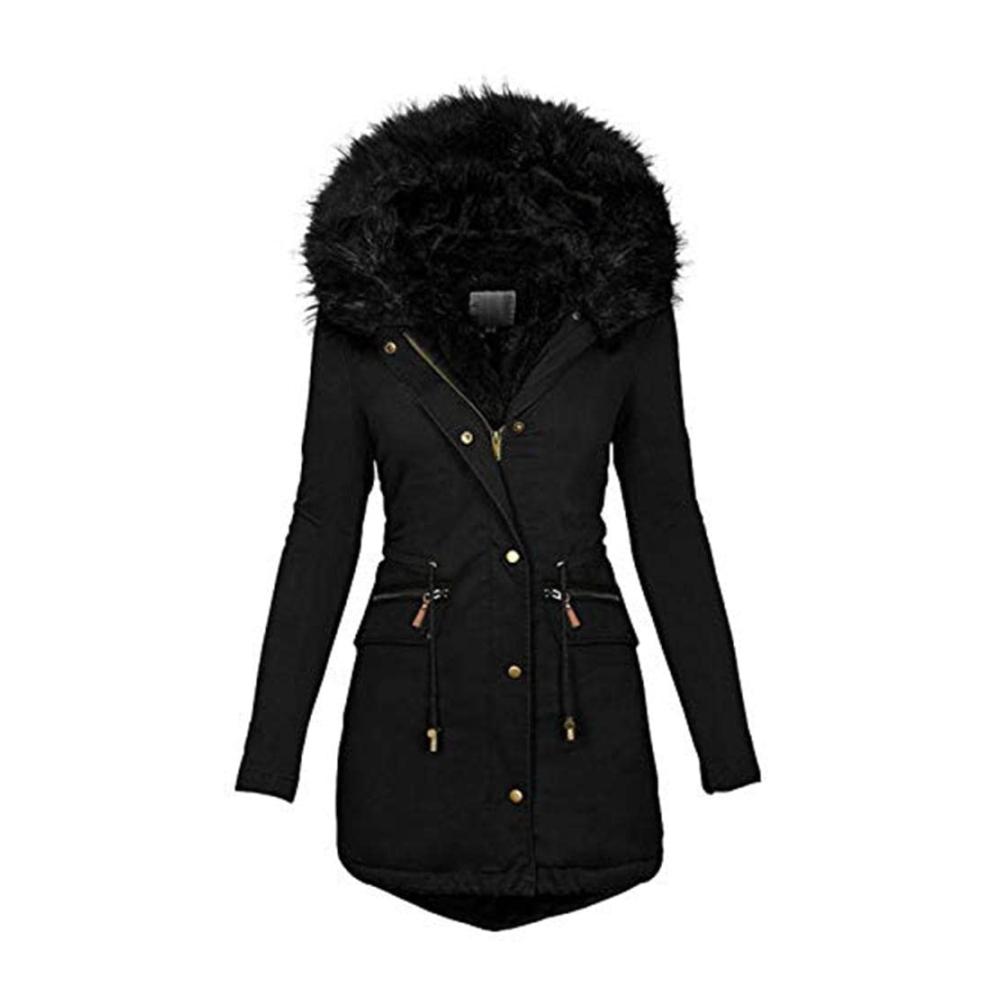 Winterjacke Nalakey Damen - Trendige Fleece- und Steppakzente für Damenmode | Damenjacke mit stilvollem Design für Winter und Übergang | Eleganter Übergangsmantel und Outdoorjacke für Damen