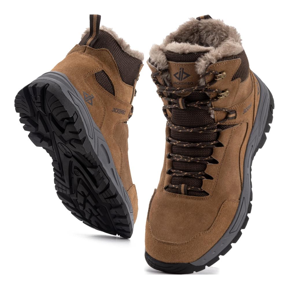 Wasserdichte Herren- und Damen-Winterschuhe Warm Gefüttert Rutschfest für Outdoor-Wanderungen Trekking & Schneeabenteuer