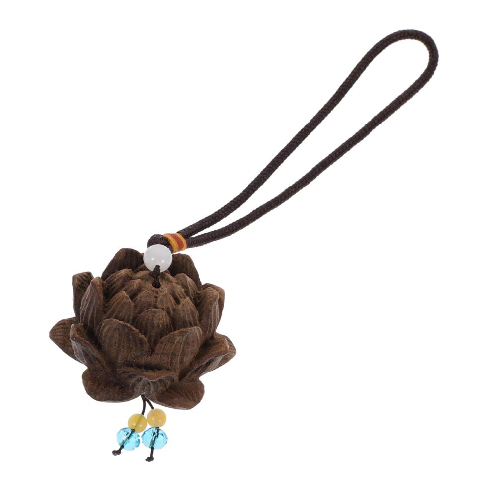 Chinesische Fengshui-Dekoration Damen Anhänger Schmuck für Auto Rückspiegel - Blumenautos Buddha-Hängeornamente Goldene Phoebe Jinsan Rucksackanhänger