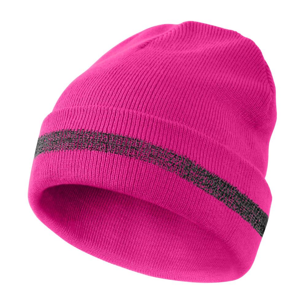 Sicherheits-Thermo-Strickmütze für Winter | Hohe Sichtbarkeit mit Reflektierendem Streifen | Outdoor-Arbeitsmütze für optimale Sicherheit und Komfort