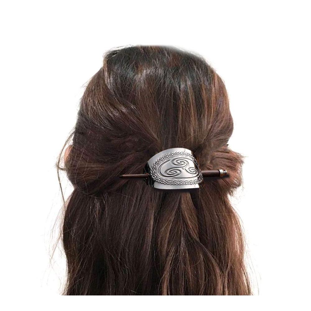 Natürlich hier ist mein Vorschlag
Vintage Wikinger Haarspangen - Authentische Metall Haarnadeln mit keltischem Flair und Stick-Design
