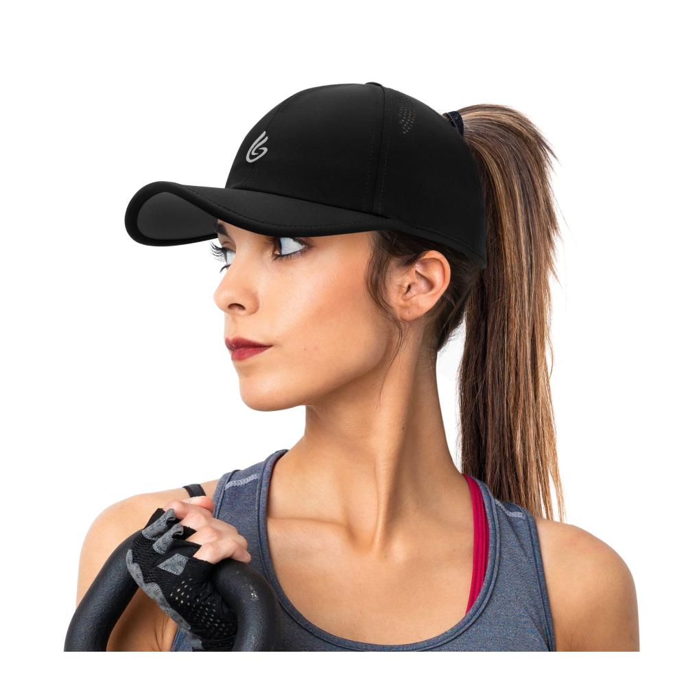 Basecap mit Pferdeschwanz Loch für Damen - Leistungsstarke Baseball Caps von Gisdanchz verstellbare Passform