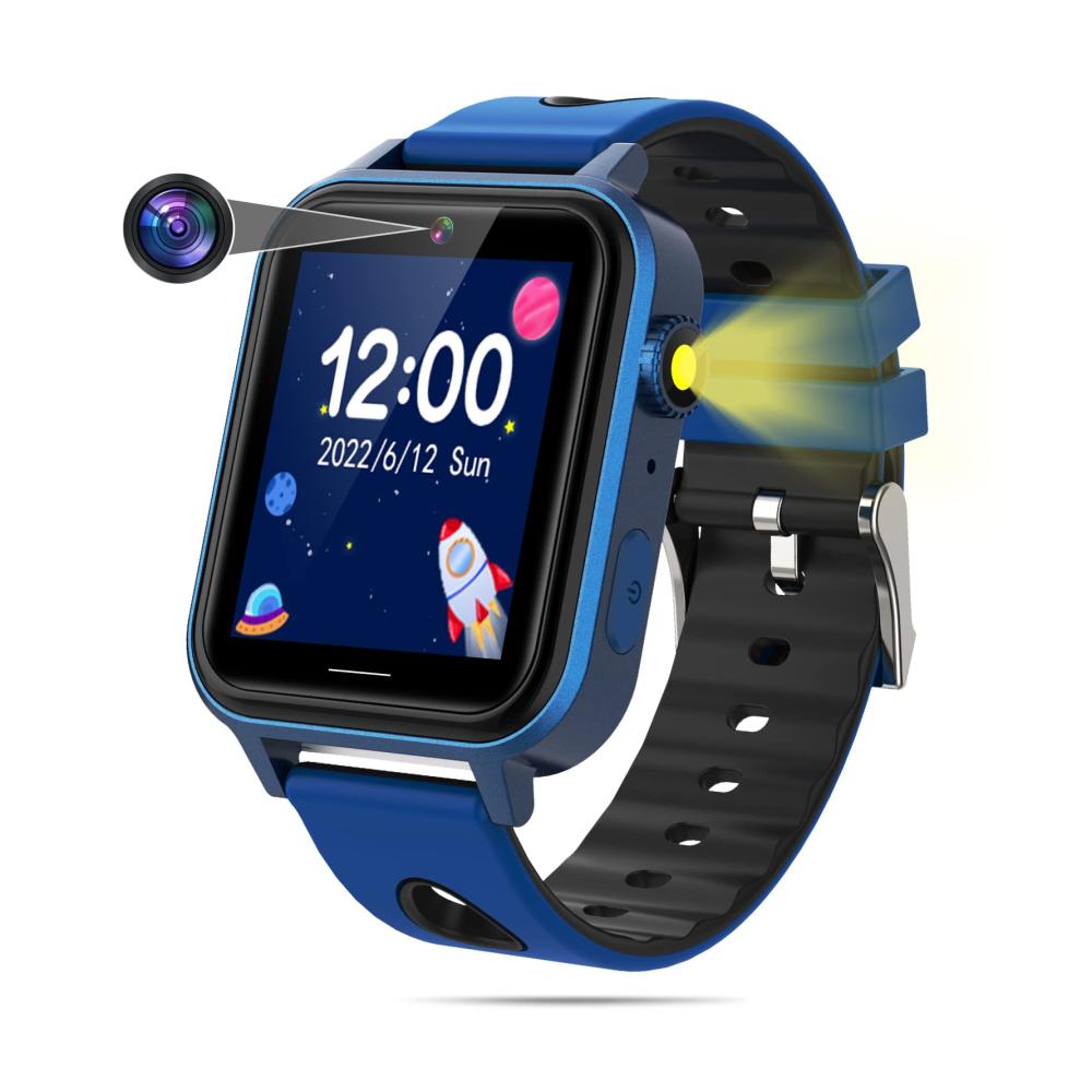 Fashion Smartwatches für Kinder - HD Touch Screen 18 Puzzle Spiele Kamera Video Musik Player - Geschenke für 3-12 Jahre Jungen und Mädchen