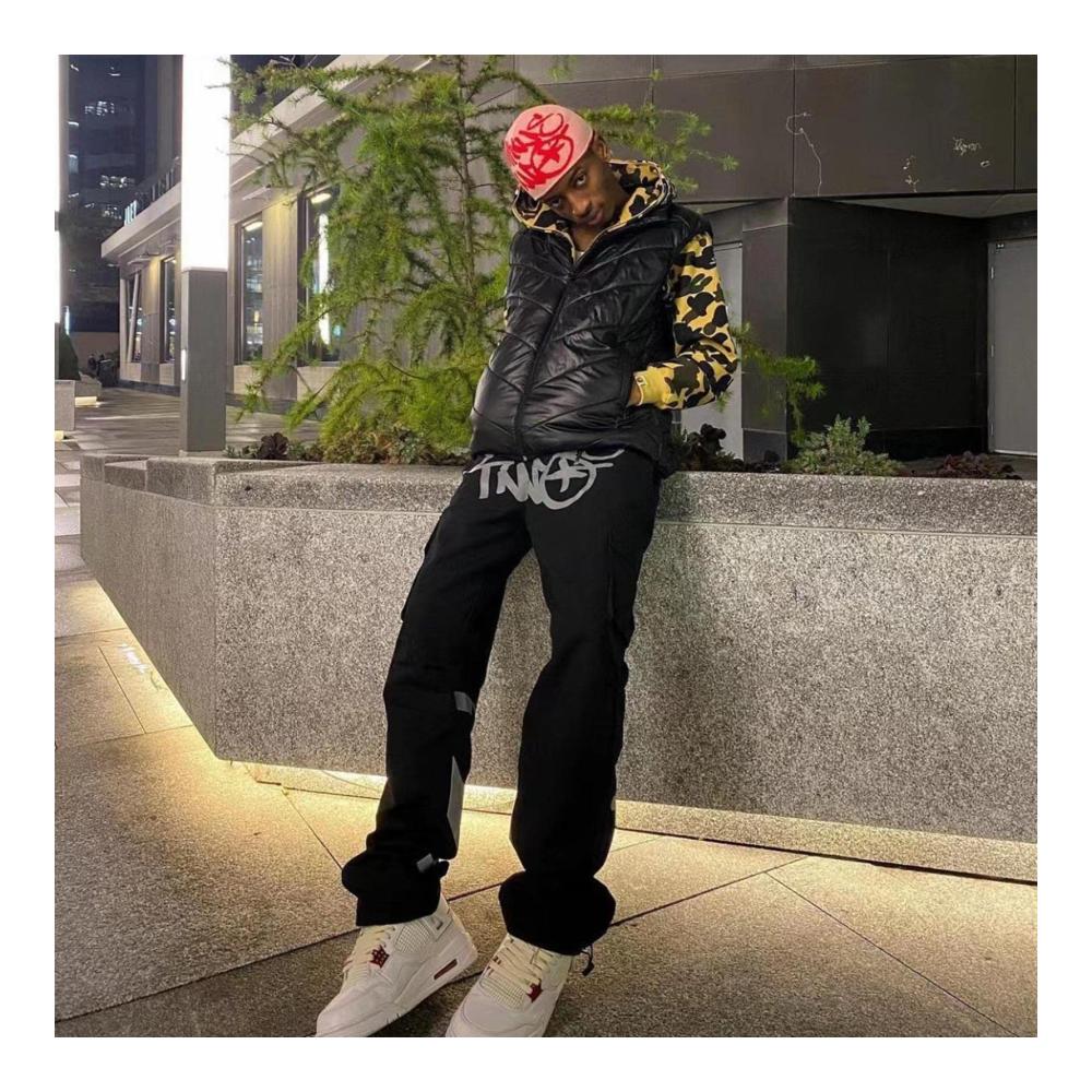 Y2K Baggy Jeans für Herren - Hip Hop Streetwear Cargo Pants mit weitem Bein