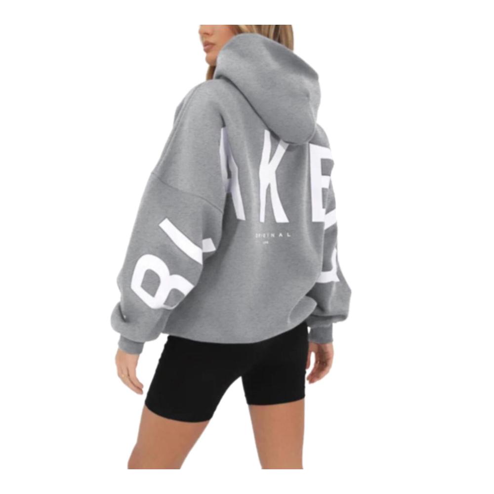 Blakely Original Life Damen Kapuzenpullover Vielseitiges Verdicktes Sweatshirt für Winter Lockeres Oversize-Design