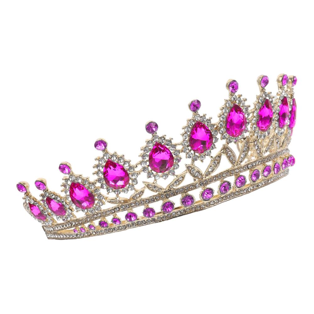 Diadem Hochzeitshaarband - Elegante Brautkopfschmuck mit Diamanten Perlen und Roségold - Braut Accessoires für Hochzeit - Perlenschmuck für Frauen - Geburtstag Tiara Kopfbänder - Hochzeitskopfschmuck Tiaras