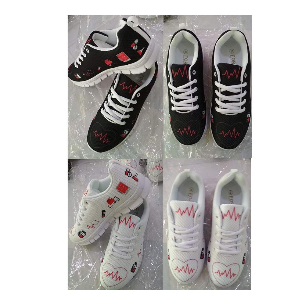 Herren Damen Laufschuhe - Atmungsaktive Sportschuhe mit Cartoon Bär-Motiv