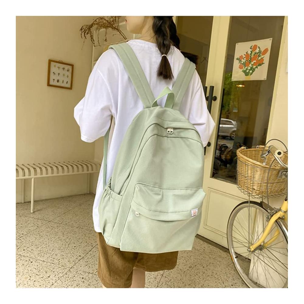 Großer Schulrucksack für Teens Satch Mädchen/Jungen Sage Green Aesthetic Design