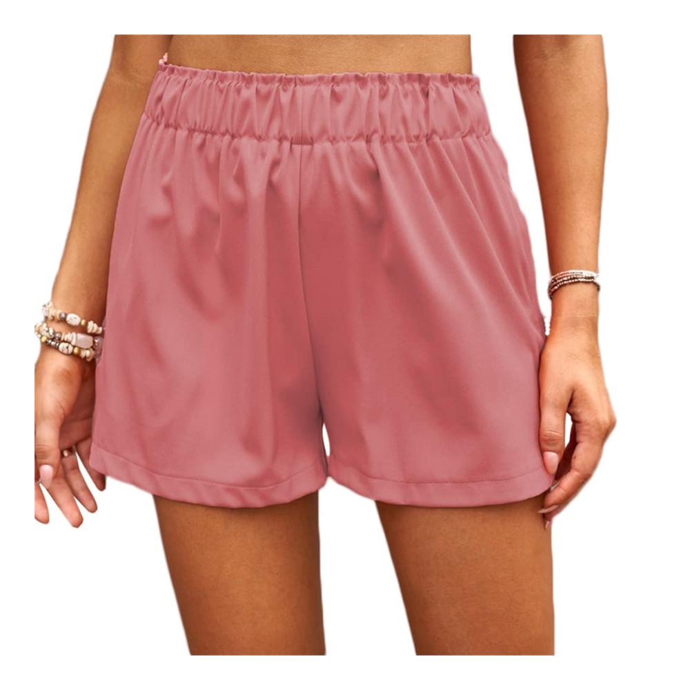 Sommer Damen Shorts High Waist Elastische Freizeit-Shorts mit Stretch für bequemen Style