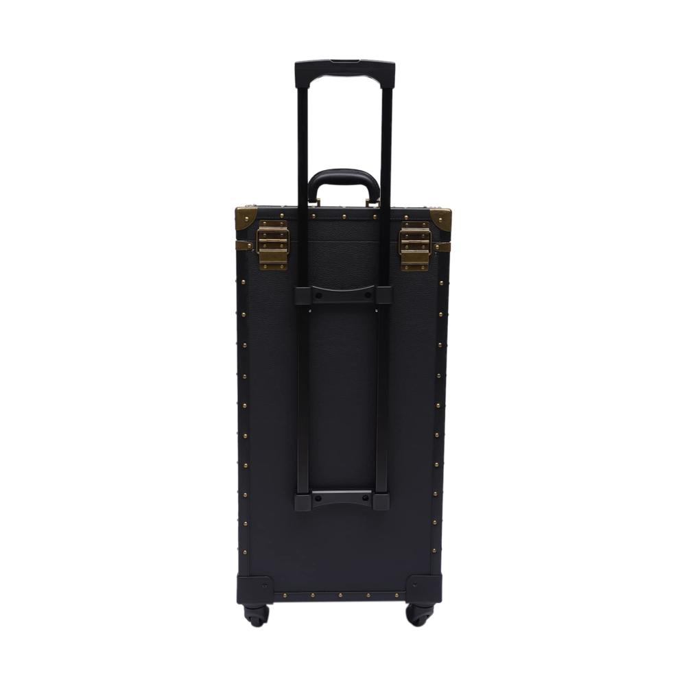 4-in-1 Kosmetikkoffer Trolley Rollender Friseur & Make-Up Koffer Abschließbar Aluminium Ohne Inhalt – EU Lager