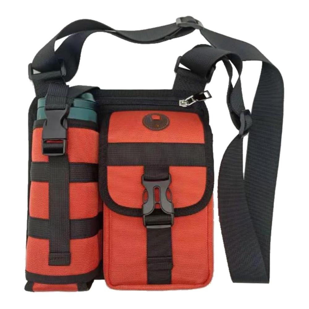 Messenger-Bags mit Wasserflaschenhalter - Praktische Umhängetaschen für Reisen in Orange