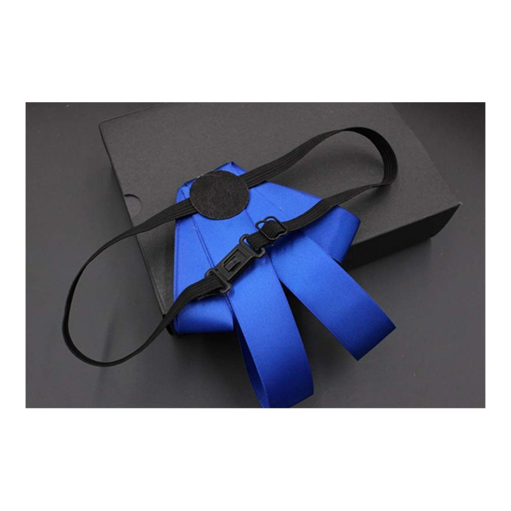 Verstellbare schwarze Fliege 8er-Pack mit elastischem Band und Schnalle - DIY Fliegen-Set 1 cm Breite Einheitsgröße