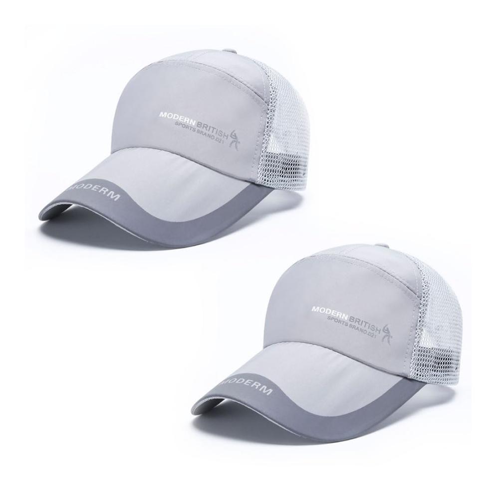 Baseball Caps 2er Set – Premium Snapback Mützen für Herren und Damen | Mesh Baseballkappen mit Schirm – Basecaps für Team Trucker und Outdoor-Sportarten | Sonnenschutz und Schatten im Sommer