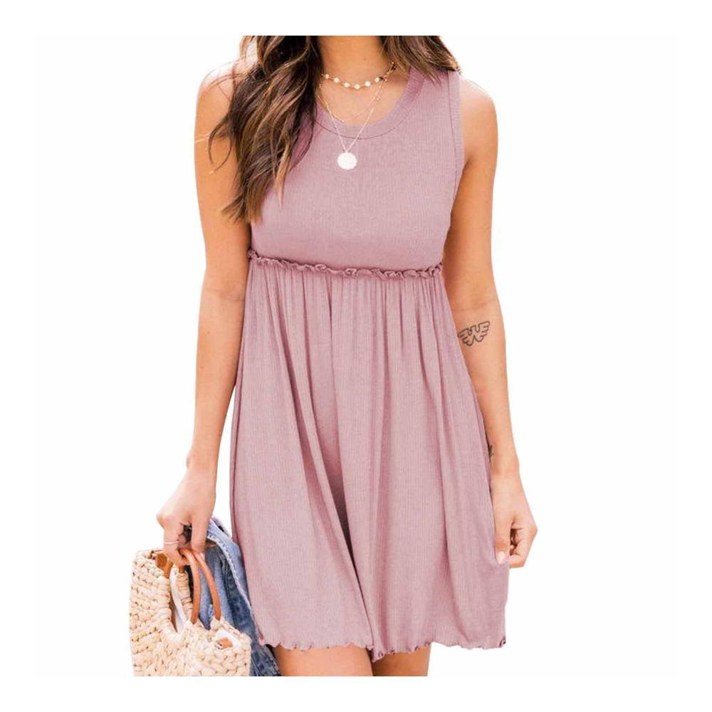 Sexy Partykleid mit tiefem V-Ausschnitt langen Ärmeln Taillenbindung Rüschen und Mini-Länge - Damen Swing Skater-Kleid für einen kurzen verführerischen Look