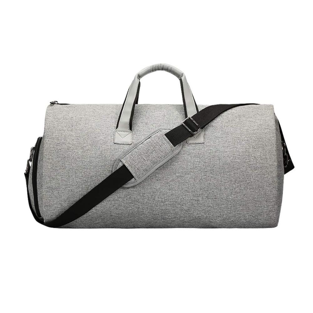 Herren Rucksackhandtaschen mit großer Kapazität in Grau – Ideale Reisebegleiter für Anzüge mit abnehmbarem Schultergurt