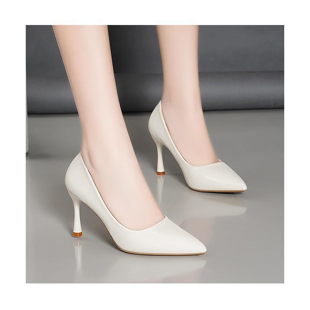 Elegante Damen Pumps mit 8.5 cm Absatz - Sexy Spitze Absatzschuhe für Büro und besondere Anlässe