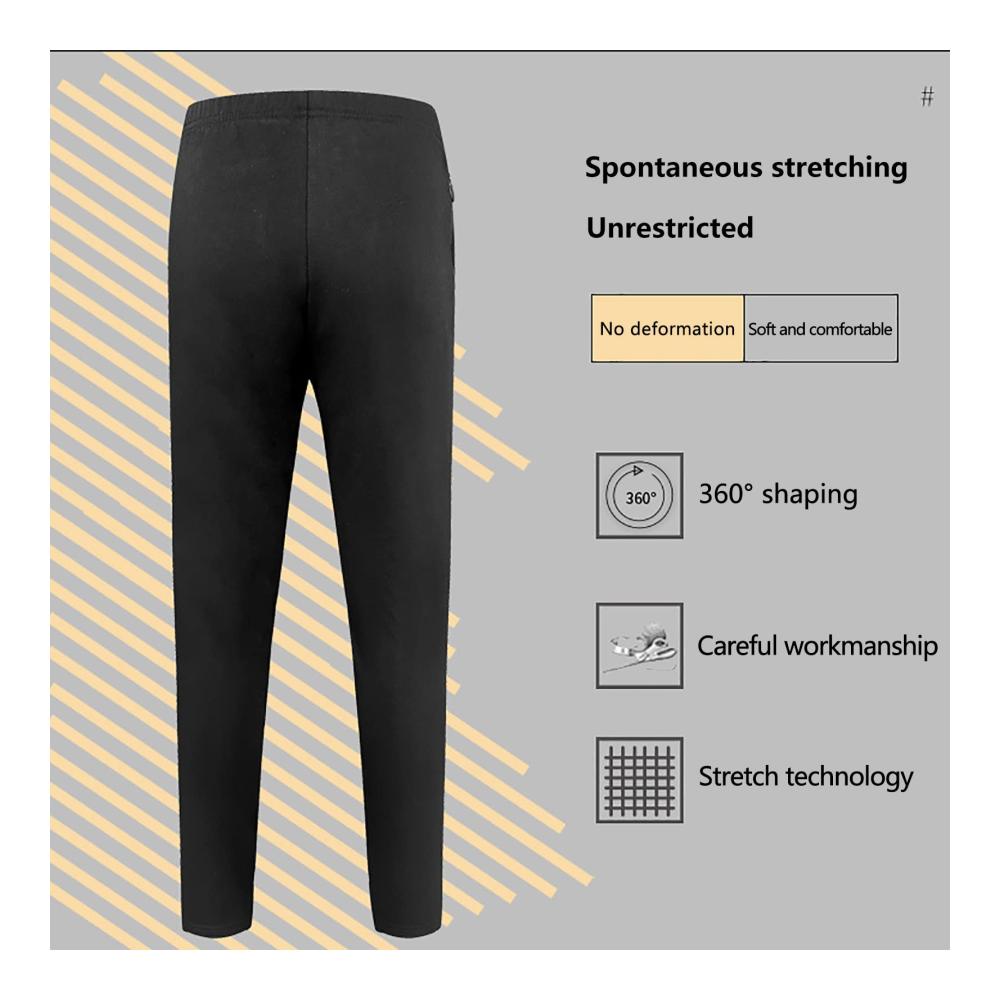 Damen Elektrisch Beheizbare Unterhose - Kabellose Wärme für kalte Tage USB Rechargeable Heated Underwear in Rot 2XL 3-Zonen Kohlefaserheizung
