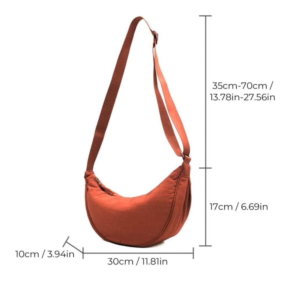 Dumpling Crossbody Bags für Frauen – Stilvolle Umhängetaschen mit halbmondförmigem Design