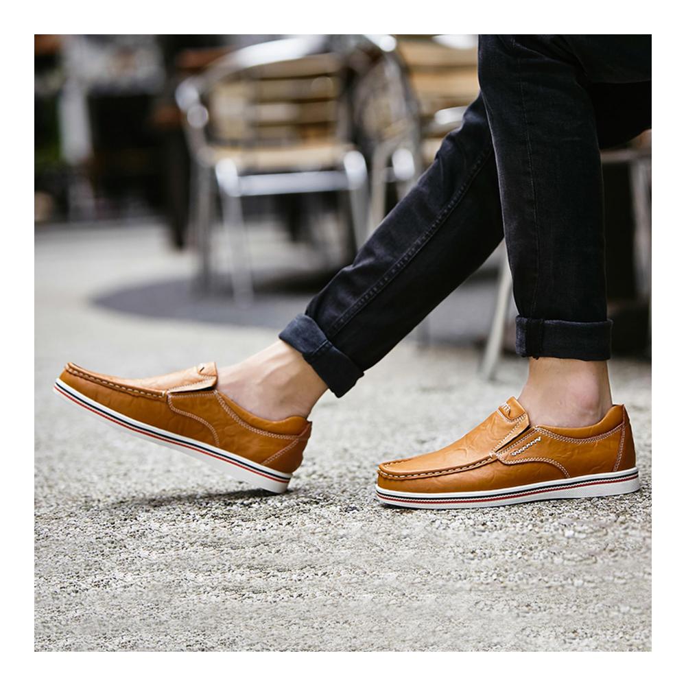 Herren Schnürhalbschuhe Business Brogue bequeme Mokassins für Casual Driving Sport & Walking