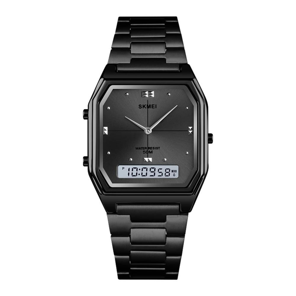 Digitale Herren Armbanduhr ROSEBEAR - Luxuriöser Chronograph mit Doppelanzeige wasserdicht bis 50m - LED Digitaluhr mit Leuchtanzeige
