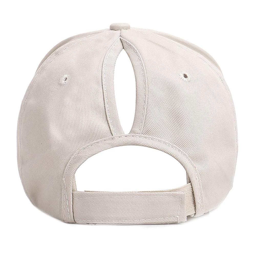 Sommer Baseball Cap für Damen mit Zopf-Öffnung | Hochwertige Baumwolle | Sonnenschutz Hip-Hop Cap für Pferdeschwanz | Ruyosn Basecap