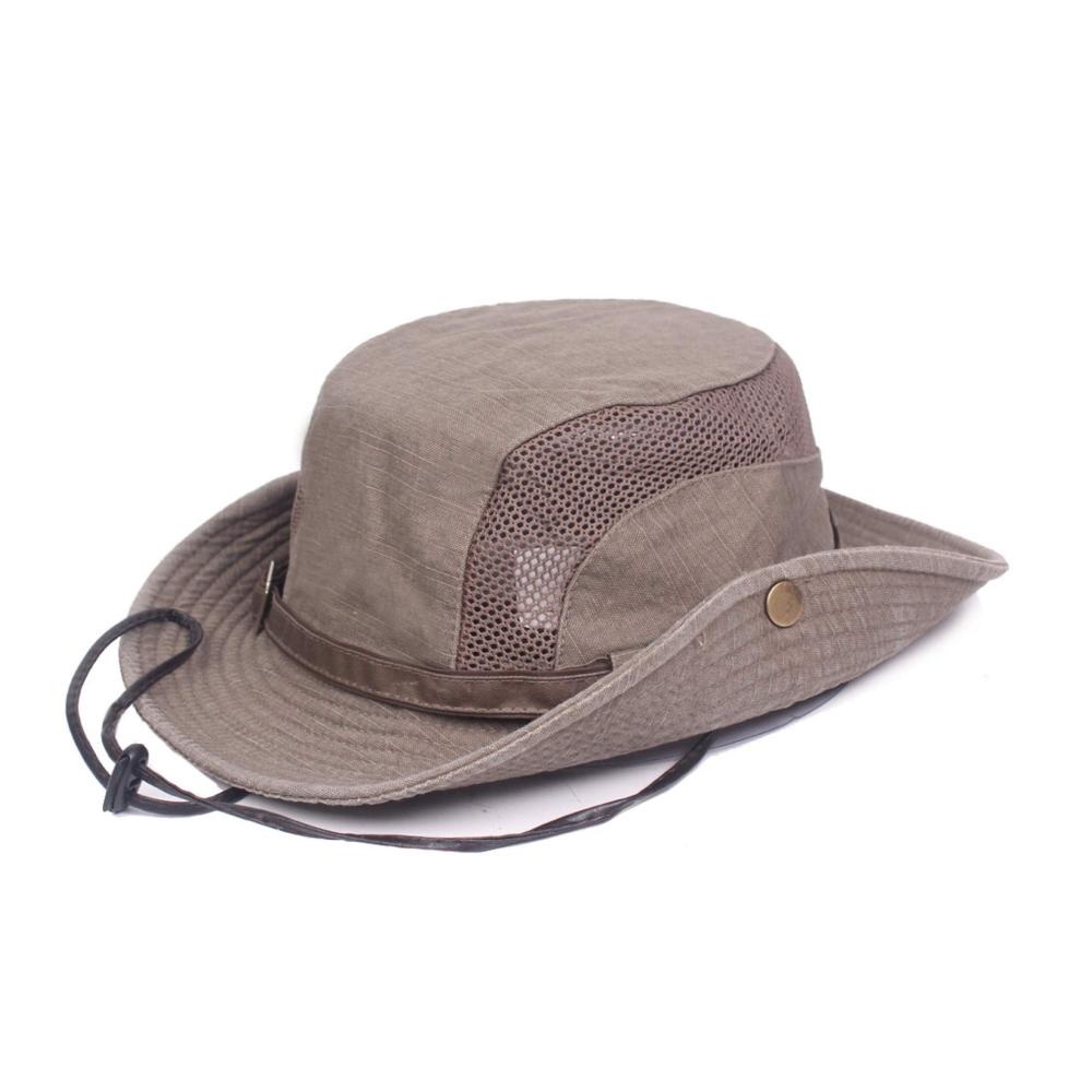 Klassischer Baumwoll-Fischerhut Sonnenhut & Safarihut für Outdoor Herren Damen - Faltbar & Einstellbar