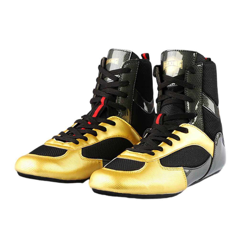 Boxschuhe für Herren - Hochwertige High-Top Boxing Shoes für Erwachsene Flexibel Langlebig Atmungsaktiv Leicht - Ideal für Bodybuilding Kreuzheben Powerlifting und Wrestling