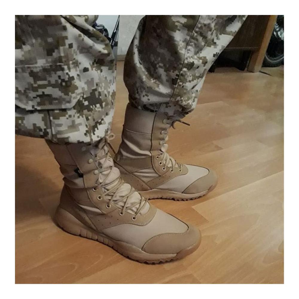 Trekking- und Wanderschuhe für Herren und Damen Outdoor Kletterschuhe Taktische Trainingsschuhe Armee Stiefel - Sommer Atmungsaktiv Mesh Wandern Wüste