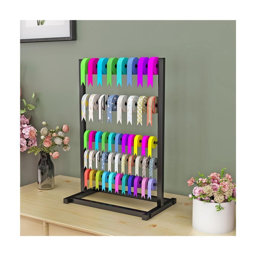 Schwarzes Metall Hutständer für Mütze Schal & Handschuh-Sets - 45x30x70cm | Desktop Bänder Lagerung & Display Rack für Zuhause Handwerk & Gewerbe