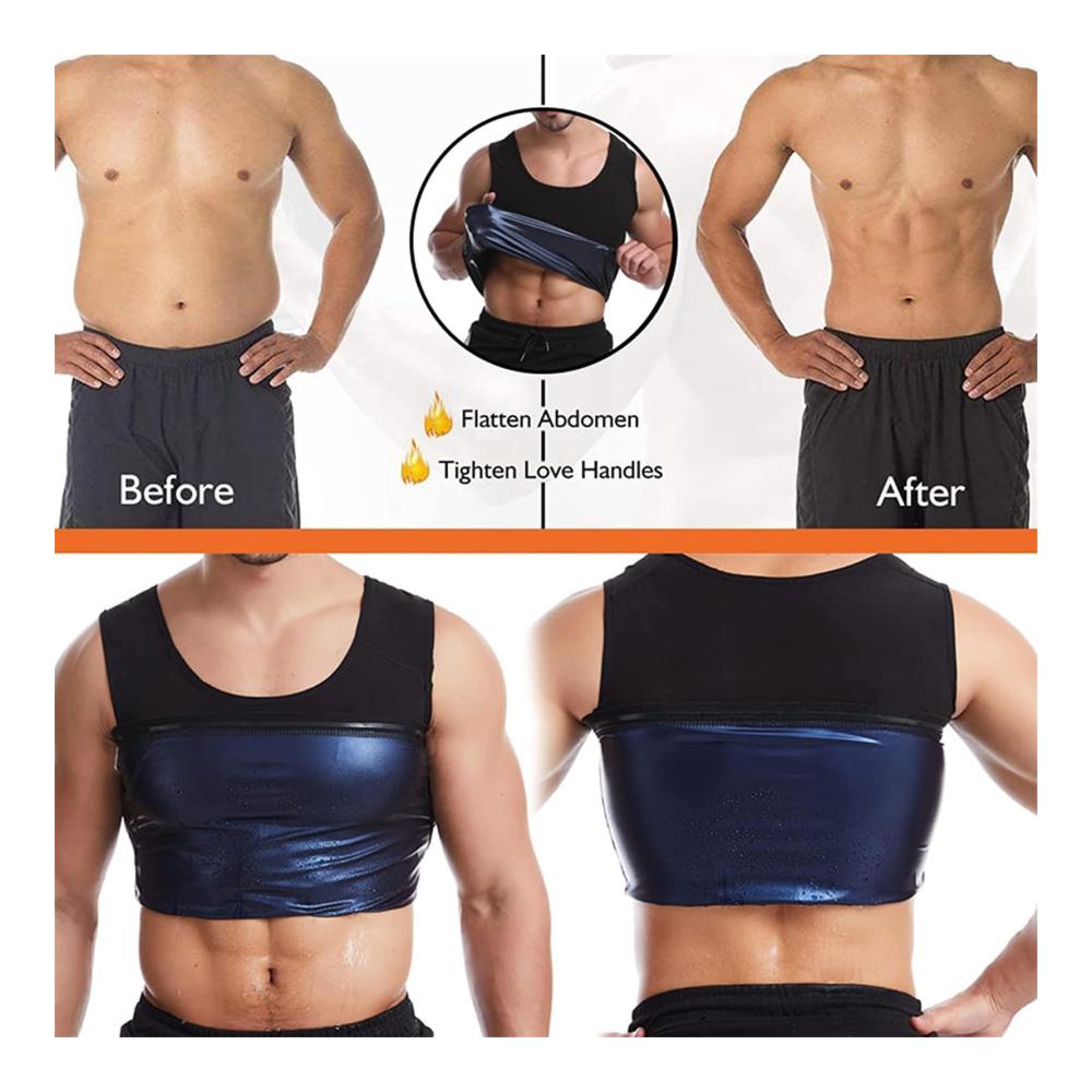 Mens Gynecomastia Compression Top Trainer - Ultimate Chest Compression Tank