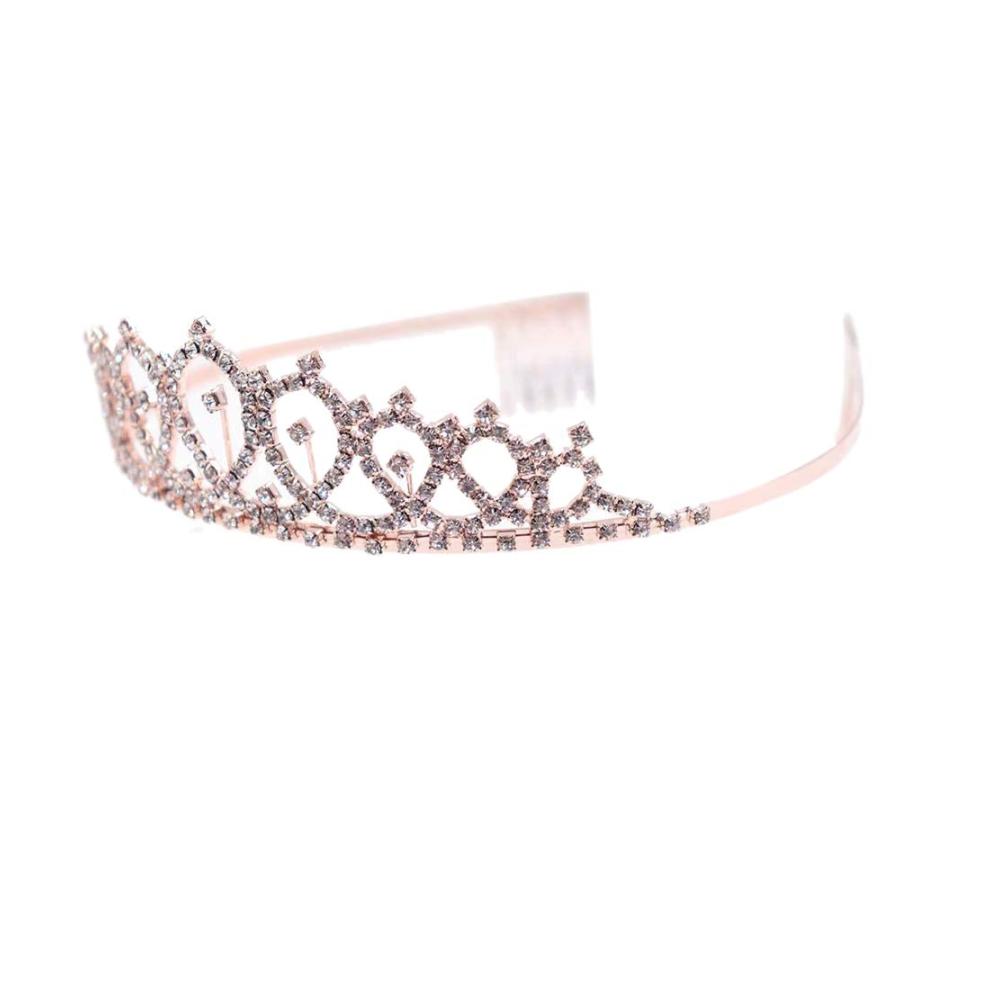 Geburtstags-Diademe Set 2 goldene Gürtel und Strass-Krone - Glänzendes Geschenk-Set für Geburtstagspartys