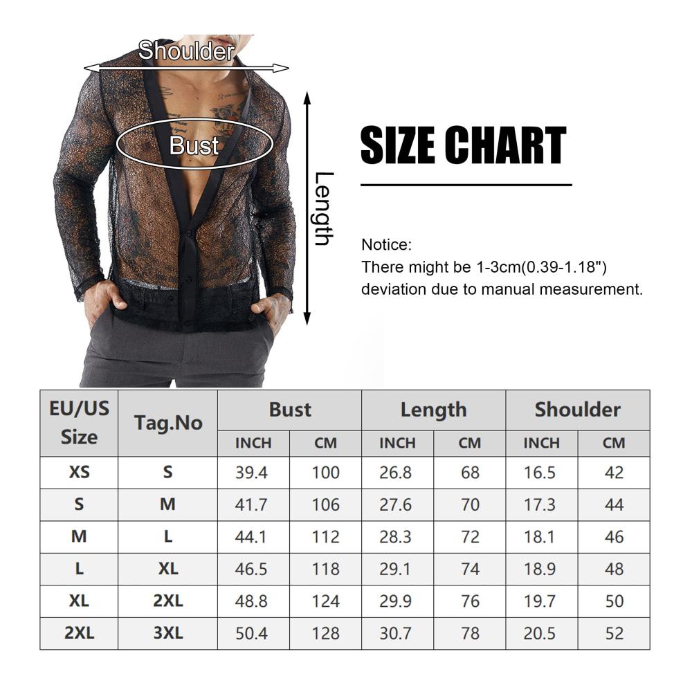 Langarmshirts Herren - Transparentes Netzshirt Dünn und Atmungsaktiv