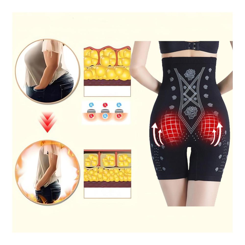 Formende Leggings mit Negativ-Sauerstoff-Ionen-Detox Hoch taillierte Shapewear für Damen mit hoher Elastizität